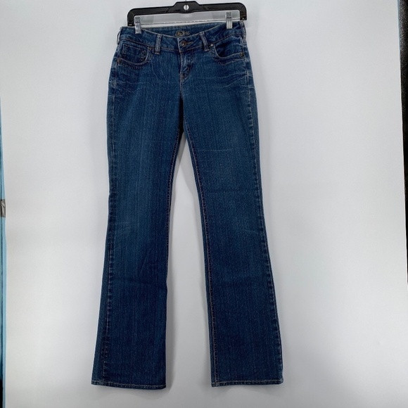 Warehouse One Jeans Women's Size 26 Long Boot Cut Zip Closure Blue Denim - Picture 1 of 13